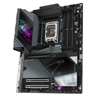 GIGABYTE Z890 AORUS MASTER AI TOP ATX Intel Desktop Motherboard dengan Grafis Terintegrasi Port SATA Dual Channel DDR5 Baru