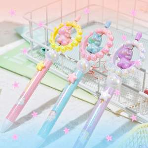 ट्रेंडी डिय इंद्रधनुष यूनिकॉर्न जेल 0.5 मिमी चौड़ाई ग्लिटर स्याही रिफिल के साथ सुंदर छात्र लेखन - Product Image 2