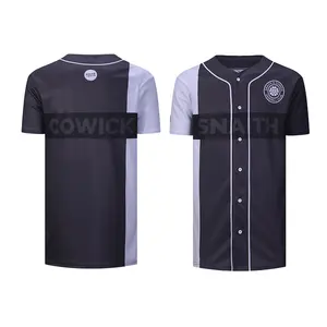 Ropa deportiva de secado rápido para hombre y mujer, Jersey de béisbol personalizado con nombre y número de equipo, estampado por sublimación, Hip hop