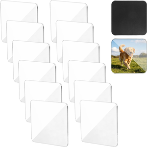 Kit d'aimants de réfrigérateur en acrylique vierge, taille personnalisable, pour bricolage, artisanat, décoration, cadeau de remise de diplôme, pour la maison et le bureau - Product Image 1