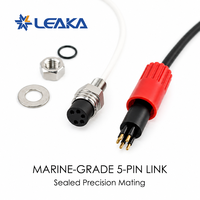 Connecteur Micro-Panel Mount SubConn Compatible MCBH5F+MCIL5M Mâle & Femelle Étanche Plaqué Or Acier Inoxydable Marine Sous-Marin