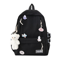 Sac à Dos Léger et Frais Style Coréen Décontracté pour Filles, Grande Capacité en Polyester pour Élèves du Primaire et du Secondaire