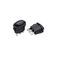 Tombol Tekan On-Off Rocker 3P Pin Tahan Air Bahan PC 10A Saklar LED STANDERD Merah Kuning Biru Hijau Putih Hitam Abu-abu