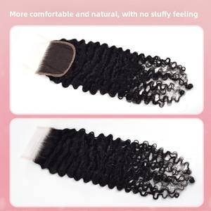 Extensions de cheveux bouclés birmans avec closure – Vente directe usine – Lots de cheveux 100 % humains africains avec closure – Extensions de cheveux bouclés birmans - Product Image 5