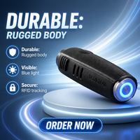 V52 Security Patrol RFID Reader Water-Resistant 304 Stainless Steel Reliable Checkpoint Recording Rain Dust Extreme Temperatures