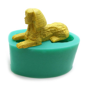 YS Sphinx pharaon crâne Silicone moule bricolage Fondant gâteau décoration outil egypte pharaon Sphinx aromathérapie bougie plâtre à la main - Product Image 5