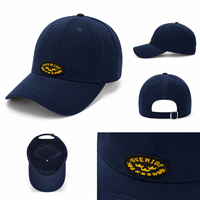Casquette de baseball 6 panneaux avec patch en caoutchouc vintage, respirante, imperméable, formelle, décontractée, unisexe, pour toutes les saisons, sport, voyage