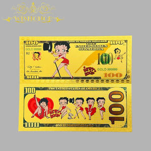 Золотая банкнота «Бетти Буп» (Аниме), 2026 год, с покрытием из 24-каратного золота, для коллекционирования - Product Image 4