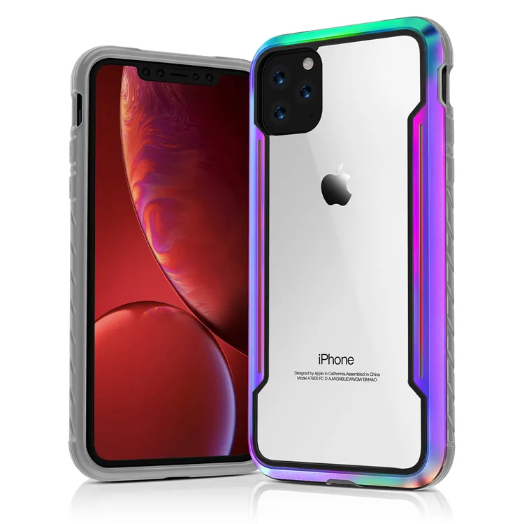 Kelas Militer DROP Diuji Pertahanan Perisai Aluminium TPU dan Hard Case Pelindung untuk iPhone 11 11Pro Max SE 2020 X XS XR