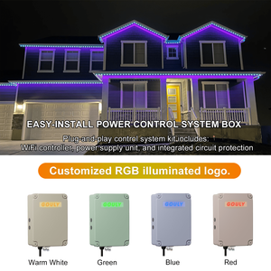 Gouly kỳ nghỉ vĩnh viễn LED Pixel dải ánh sáng 24V RGBW với nhôm theo dõi IP68 điều khiển thông minh cho ngoài trời trang trí Giáng sinh - Product Image 6