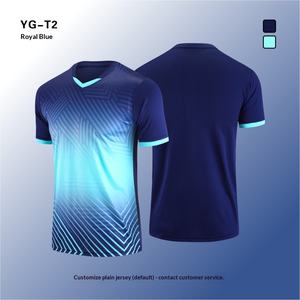 قميص تدريب للفرق مطبوع بتقنية النقل الحراري، قصير وسريع الجفاف، خفيف الوزن وقابل للتنفس، مع إمكانية تخصيص اسم الفريق، مناسب للجنسين - Product Image 2