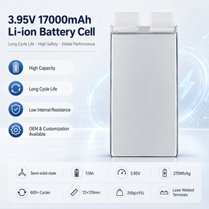 Sel Baterai Drone 17000mah 3.95v 5C Berenergi Tinggi dan Tegangan Tinggi, Sel Baterai Lipo Semi Solid State - Product Image 1