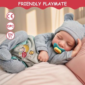 Babeside Schattige Zachte Baby Poppen Speelgoed voor Meisjes Prinses Kindermode Volledig Lichaam Levensechte Pop Kit Baby Reborn - Product Image 3