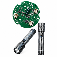 Circuit de commande de lampe torche personnalisé, carte PCBA PCB pour lampe torche LED avec protection de la batterie et contrôle de la luminosité