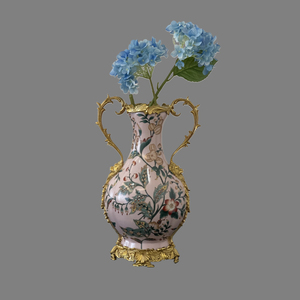 Florero de cerámica grande-Decoración de sala de estar retro de estilo europeo - Product Image 2