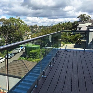 Hyqy tùy chỉnh một lớp rõ ràng hàng rào kính cường lực với độ dày khác nhau cho biệt thự ban công cầu thang nhà hoặc khách sạn - Product Image 4