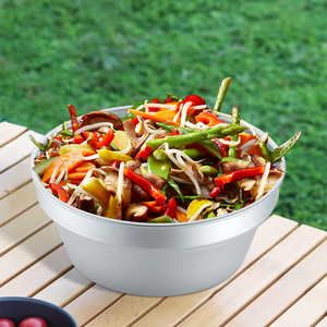 Ensemble de 8 casseroles de pique-nique en aluminium anodisé, vente chaude, avec <span class=keywords><strong>poignée</strong></span> pliable - Product Image 3