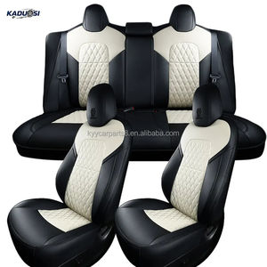 Fundas de Asiento de Coche de Cuero de Lujo, Tamaño Universal, Juego Completo, para <span class=keywords><strong>Rolls</strong></span>-<span class=keywords><strong>Royce</strong></span> Cullinan, Toyota Camry, Tesla - Product Image 3