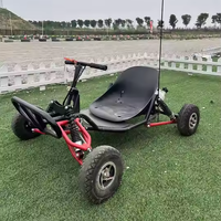 Buggy Go Kart Económico para Exteriores de 63cc con Suspensión de Brazos y Amortiguador para Arena, Motor de Gasolina de 2 Tiempos y Arranque Manual