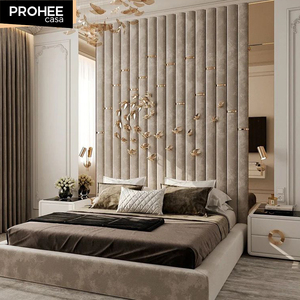 Bedroom Decorative <strong>Upholstered</strong> Velvet Fabric Headboards <strong>Wall</strong> <strong>Panels</strong> - Product Image 5