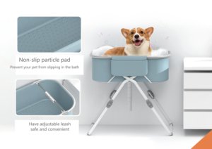 <span class=keywords><strong>Baignoire</strong></span> portable élégante pour animaux de compagnie, nouveau design, piscine <span class=keywords><strong>pliable</strong></span> pour chien, <span class=keywords><strong>baignoire</strong></span> en plastique surélevée pour le bain et le toilettage des animaux - Product Image 3