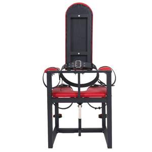 成人皮革 SM 束缚椅，带腿和手铐，用于男性自慰性玩具 - Product Image 5