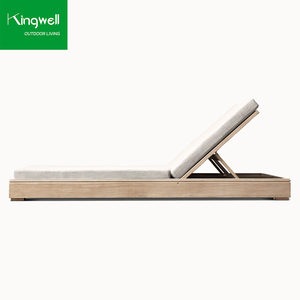 Tumbona <span class=keywords><strong>de</strong></span> <span class=keywords><strong>madera</strong></span> <span class=keywords><strong>de</strong></span> teca para exteriores <span class=keywords><strong>de</strong></span> diseño moderno con cojín para todo tipo <span class=keywords><strong>de</strong></span> clima para proyectos <span class=keywords><strong>de</strong></span> <span class=keywords><strong>tumbonas</strong></span> en casas u hoteles - Product Image 4