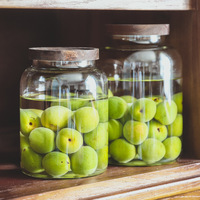 Grote glazen wijnfles/brouwpot voor huishoudelijk gebruik, verzegelde pot, luchtdicht, 1-2L, modern design