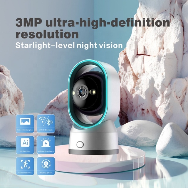 3MP Wifi Smart Home Security Indoor Human Detection Ai Intelligent Ptz Camera