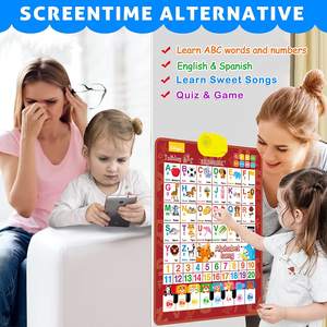 Póster Educativo Bilingüe con Sonido, Póster del <span class=keywords><strong>Alfabeto</strong></span> con Sonido, Venta al por Mayor en China, Juguete Educativo, Tabla Fonética, Gráficos de Audio para Niños - Product Image 4