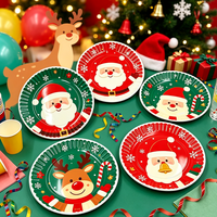 Assiette en mélamine dorée pour Noël, design à bords plissés, assiette de service pour biscuits pour les fêtes saisonnières