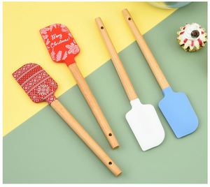 Utensilios de Cocina Nuevos, Espátula de Silicona Resistente al Calor con Mango de Madera para Carne, Barbacoa - Product Image 4