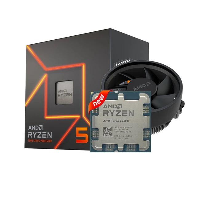 2026 New R5 7500F  6-Core 12-Thread Gaming Desktop Processor AM5 Socket