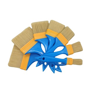 Paintbrush Nylon Filament Bristles Plastic Handle Home Painting Tool <b>Brush</b> - Product Image 4