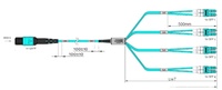 NECERO FTTH Cordon de raccordement pour câble fibre Cordon de raccordement Mpo monomode Lc Sc Fc St Upc Cordon de raccordement à fibre optique 24 cœurs