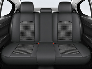 Housse <span class=keywords><strong>de</strong></span> siège <span class=keywords><strong>de</strong></span> <span class=keywords><strong>voiture</strong></span> en cuir Napa universelle, écologique, ventilée, en soie glacée, bleu <span class=keywords><strong>luxe</strong></span>, ensemble complet, soutien lombaire fixe, toutes saisons - Product Image 6