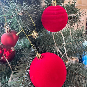 Decorazioni Natalizie per la Casa, Palline in Velluto Scuro, Decorazioni Fai-da-Te per <span class=keywords><strong>Albero</strong></span>, Nuove Palline <span class=keywords><strong>di</strong></span> <span class=keywords><strong>Natale</strong></span> in Plastica 2024 per Decorazioni Festive - Product Image 6