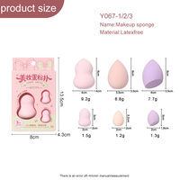 Éponge de maquillage LMLTOP Private Label, lot de 3, sans latex, douce, pour maquillage liquide, crème, poudre, Y067