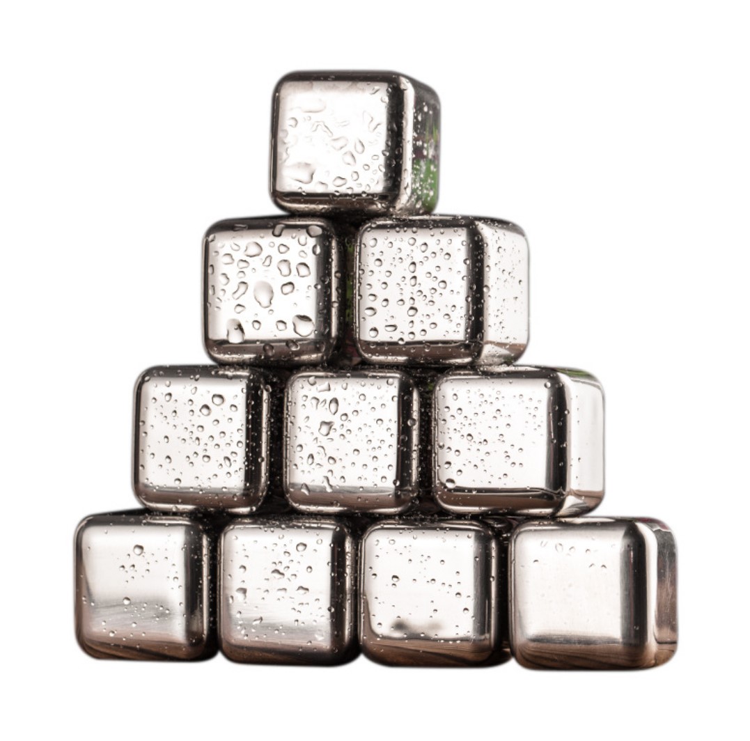 Многоразовые быстрозамороженные кубики льда из пищевой нержавеющей стали, металлические кубики, камень для виски