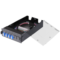 8-Core FTTH Desktop and Wall-Mounted Plastic Optical Fiber Terminal Box with 4-Port LC Optic Fiber Wall-Mounted Box