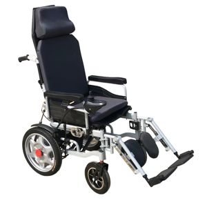 Silla de ruedas eléctrica institucional de servicio pesado con ruedas y frenos de aleación mejorados - Product Image 1