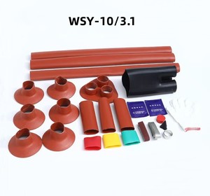 Accessoires de câbles thermorétractables 10 kV à 3 conducteurs pour extérieur, kits de terminaison à joint droit WSY-10/3.1, fils, câbles et assemblages de câbles - Product Image 4