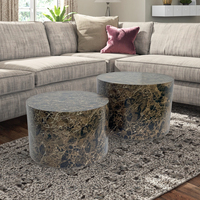 Table basse moderne et écologique en MDF avec papier autocollant 3D Design contemporain pour la maison ou le salon Utilisation de meubles
