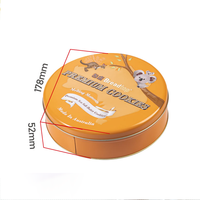 Boîte en fer blanc ronde pour gâteaux et bonbons, qualité alimentaire, pour biscuits au beurre danois, personnalisable, vente directe usine