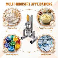 Homogénéisateur émulsifiant sous vide mini 5L 10L 20L 30L, pompe de mélange sous vide pour petites productions cosmétiques