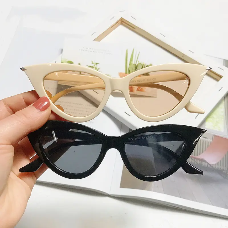 2023 Cheap pc Custom sunglasses luxury logo Shades Eyewear Women Cute Sexy Ladies Sunglasses Oculos De Sol Cat Eye Sunglasses