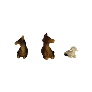 Babylonian Oriental <b>Nativity</b> Figure <b>Set</b> 10 cm Polyresin Hand-Painted Ox Donkey Sheep for Christmas Decor (999944101100404) - Product Image 4