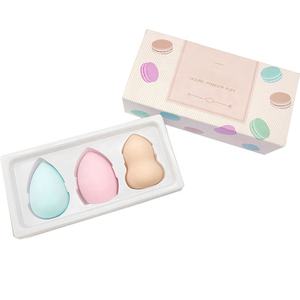 Deluxe plegable caja de regalo con PET transparente cubierta para polvo suelto y polvo pincel y esponja mezcla de huevo regalo de embalaje - Product Image 4