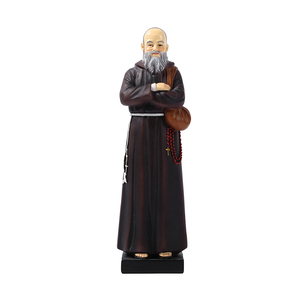 Estatua de 7 pulgadas Fray <span class=keywords><strong>Leopoldo</strong></span>, escultura de resina Fray <span class=keywords><strong>Leopoldo</strong></span>, decoración Fray <span class=keywords><strong>Leopoldo</strong></span> en Base, figurita, regalo religioso - Product Image 1