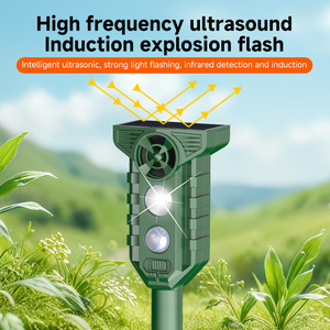Nuevo Repelente Ultrasónico de Animales con Energía Solar para Exteriores, con Luz Intermitente, Ahuyentador de Aves para Control de Plagas en Jardines y Granjas - Product Image 2